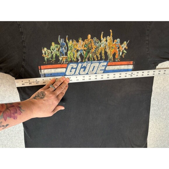 Vtg 2000s Y2K GI JOE Officially Licensed Graphic Tee Shirt Black Unisex Sz XL - Picture 7 of 12